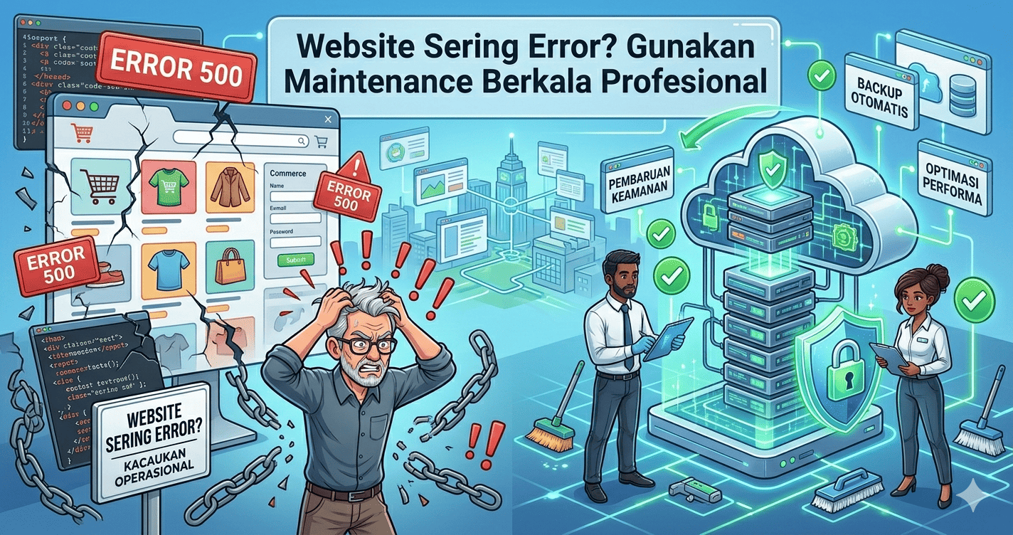 Website Sering Error?Gunakan Maintenance Berkala Profesional